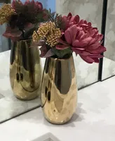 Polished Narrow Vase - Gold