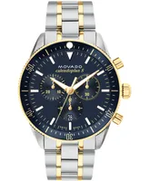 Movado Men's Heritage Two Tone Stainless Steel Bracelet Watch 42mm - Two