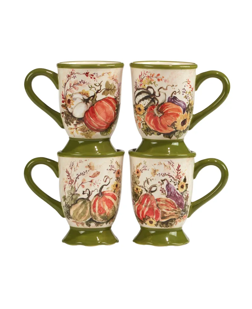 Harvest Morning Mugs Set, 4 Pieces