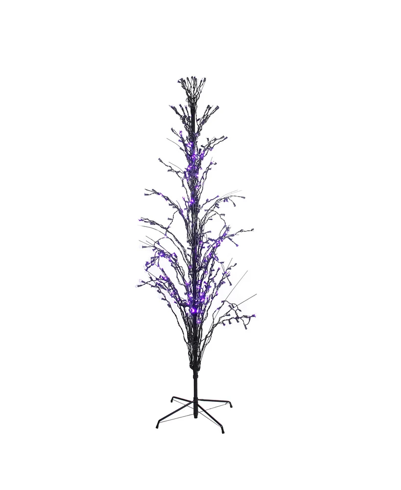 Pre-Lit Cascade Outdoor Halloween Twig Tree Lights