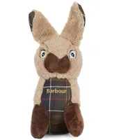 Barbour Stuffed Plaid Logo Squeaker Rabbit Dog Toy