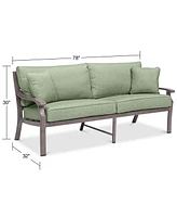 Closeout! Tara Aluminum Outdoor Sofa, Created for Macy's