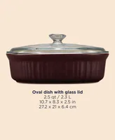 Corningware French Cabernet 2.5-Qt. Oval Baker