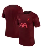 Big Boys Nike Red Liverpool 2022 Pre-Match Raglan Performance Top