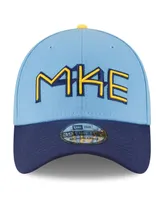 Men's New Era Powder Blue Milwaukee Brewers City Connect 39THIRTY Flex Hat