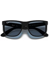 Ray-Ban Unisex Polarized Low Bridge Fit Sunglasses, Justin Classic