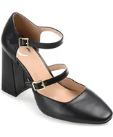 Journee Collection Women's Isadorah Double Strap Heels