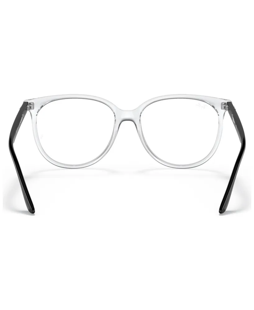 Ray-Ban RB4378V Optics Women's Square Low Bridge Fit Eyeglasses