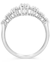 Effy Diamond Princess & Marquise Cluster Ring (7/8 ct. t.w.) in 14k White Gold