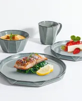 Table 12 Stonewashed 16-Pc Dinnerware Set, Service for 4