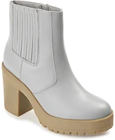 Journee Collection Women's Riplee Platform Lug Sole Booties