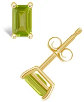 Peridot (3/4 ct. t.w.) Stud Earrings 14K White Gold or Yellow