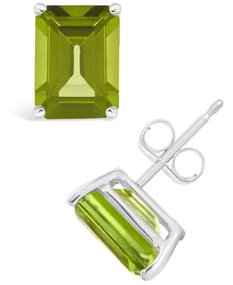Peridot (3-3/8 ct. t.w.) Stud Earrings in 14K Yellow Gold or 14K White Gold