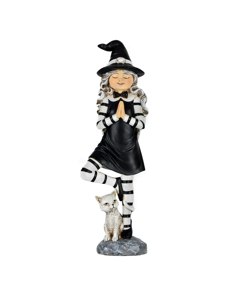 National Tree Company 9" Yoga Pose Witch Tabletop Decor