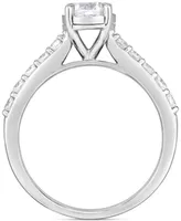 TruMiracle Diamond Solitaire Plus Engagement Ring (1 ct. t.w.) in 14k White Gold