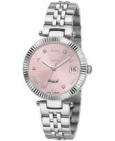 Guess Gc Flair Women's Swiss Silver-Tone Stainless Steel Bracelet Watch 34mm