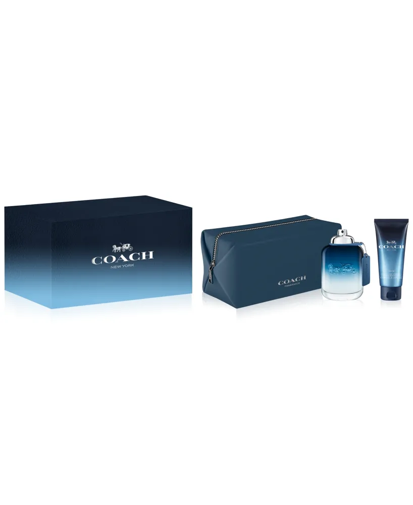 Coach Men's 3-Pc. Coach Blue Gift Set