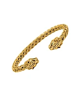 Steeltime Braided Wire Tiger Head Bracelet