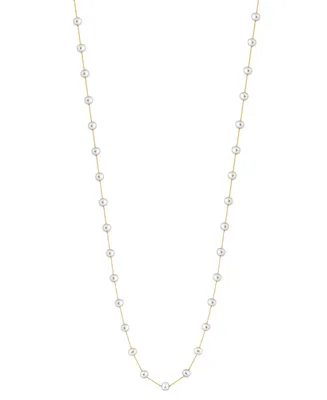 Effy Cultured Freshwater Pearl (7mm) 36" Statement Necklace in Gold-Plated Sterling Silver