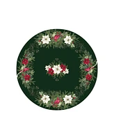 Laural Home Christmas Elegance 70" Round Tablecloth