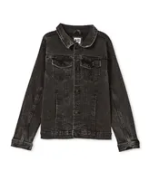 Cotton On Big Boys Super Relaxed Collared Denim Jacket