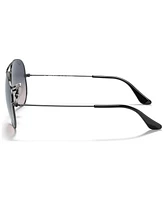Ray-Ban Polarized Unisex Sunglasses, RB3025 Aviator Gradient