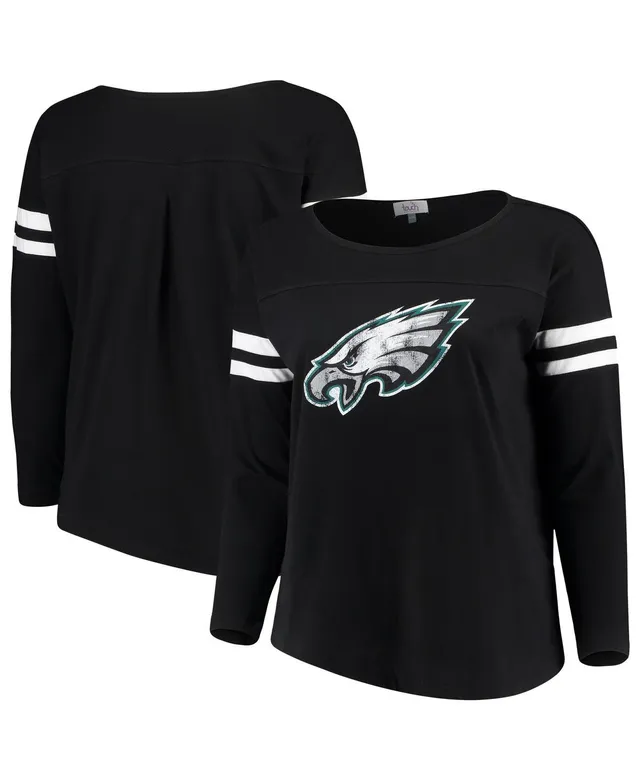 San Francisco 49ers Touch Women's Plus Size Free Agent Long Sleeve T-Shirt  - Black