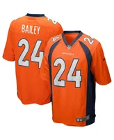 Men's Nike Champ Bailey Orange Denver Broncos Game Retired Player Jersey