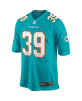 Men's Nike Larry Csonka Aqua Miami Dolphins Game Retired Player Jersey