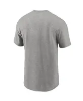 Men's Nike Heathered Gray Indianapolis Colts Primary Logo T-shirt