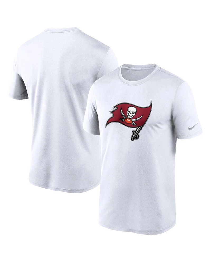 Men's Nike White Tampa Bay Buccaneers Logo Essential Legend Performance T-shirt