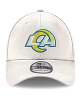Men's New Era White Los Angeles Rams La Logo Iced Ii 39THIRTY Flex Hat