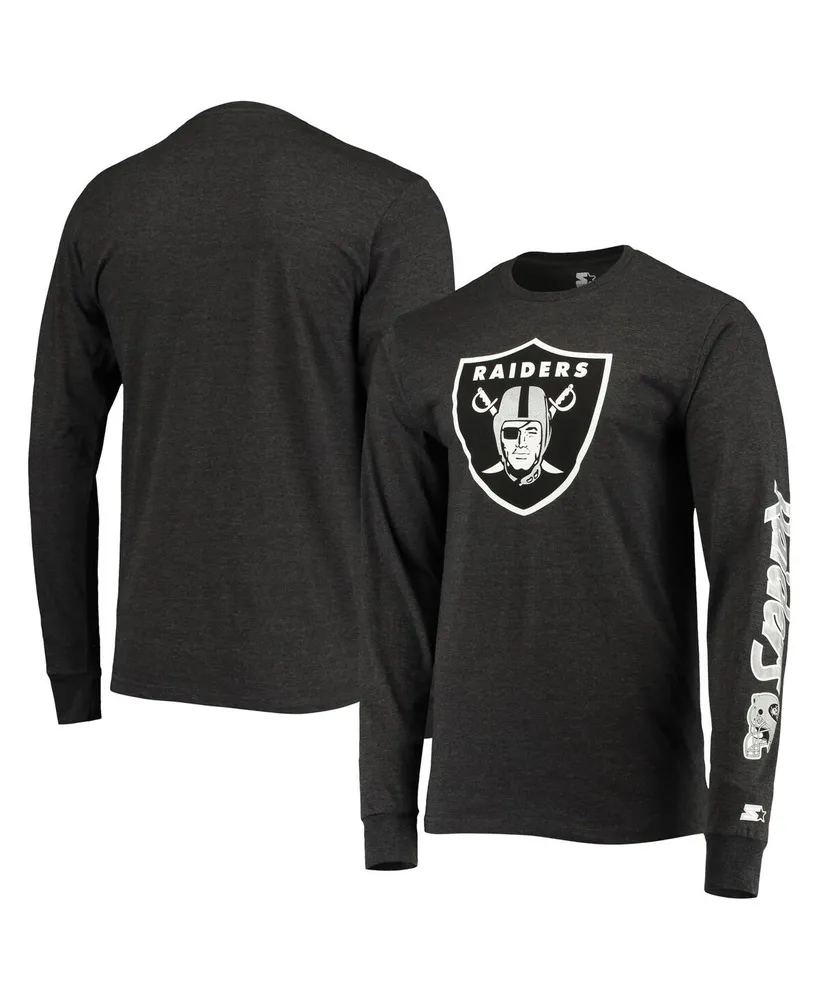 Men's Starter Black/White Cincinnati Bengals Halftime Long Sleeve T-Shirt