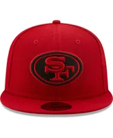 Men's New Era Scarlet San Francisco 49ers Team Omaha 59FIFTY Fitted Hat