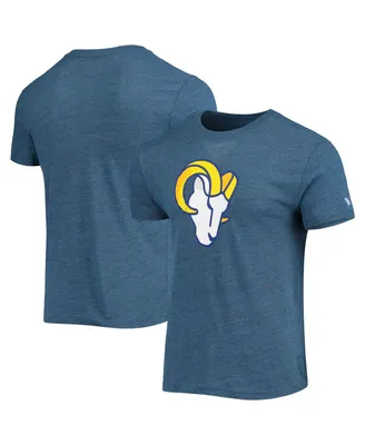Men's New Era Heathered Royal Los Angeles Rams Alternative Logo Tri-Blend T-shirt