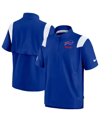 Men's Nike Royal Buffalo Bills Coaches Chevron Lockup Pullover Top