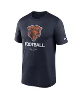 Men's Nike Navy Chicago Bears Infographic Performance T-shirt