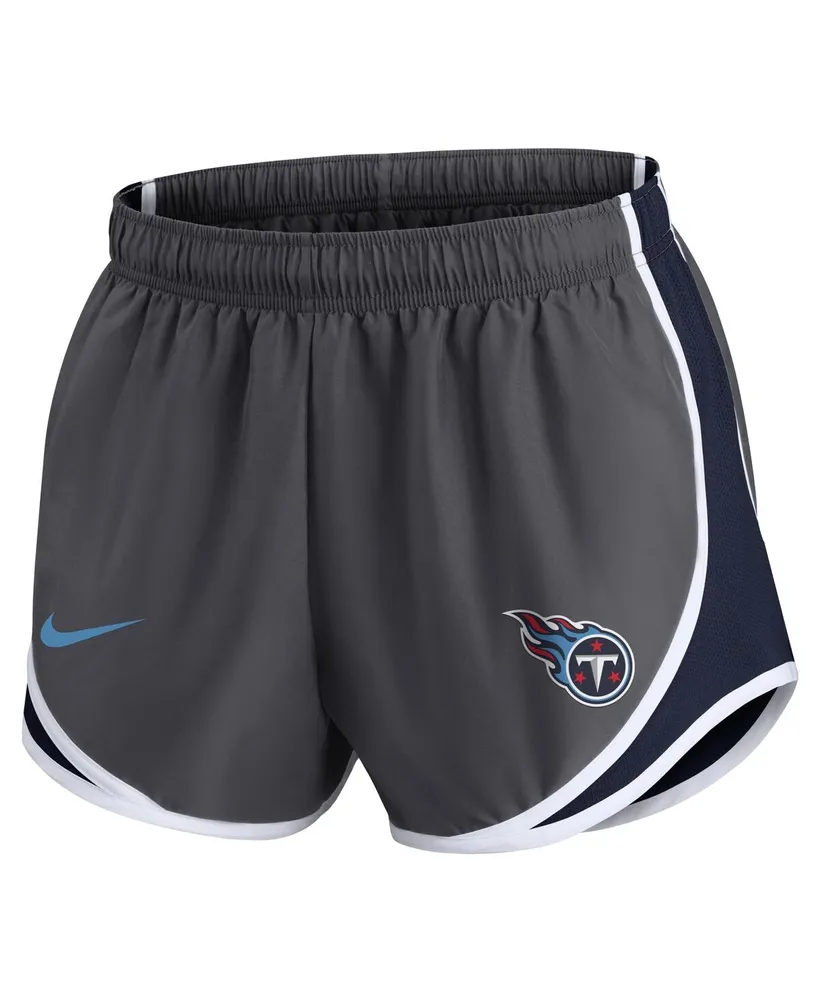 Women's Nike Charcoal Tennessee Titans Logo Performance Tempo Shorts