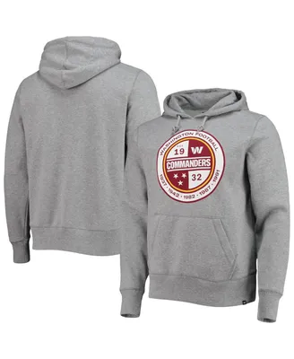 Men's '47 Gray Washington Commanders Imprint Headline Pullover Hoodie