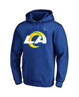 Men's Fanatics Matthew Stafford Royal Los Angeles Rams Super Bowl Lvi Big and Tall Name and Number Pullover Hoodie