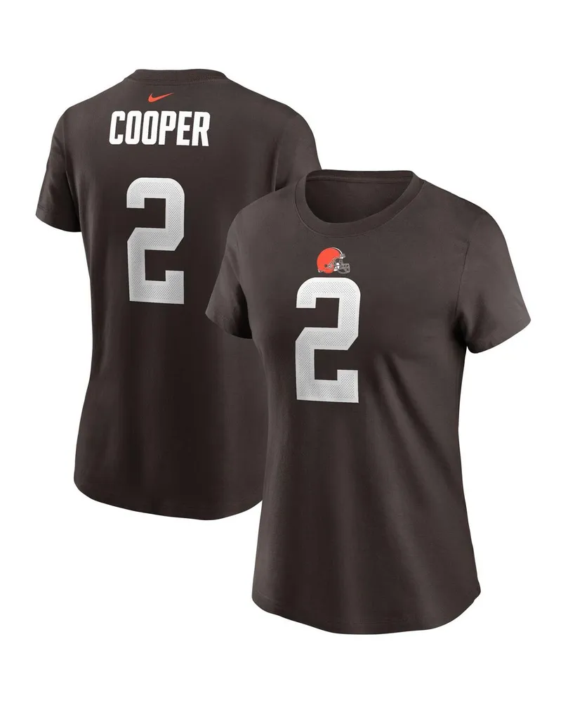 Nike Women's Nike Amari Cooper Brown Cleveland Browns Player Name & Number  T-shirt