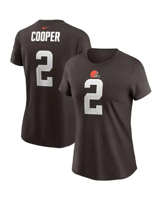 Women's Nike Amari Cooper Brown Cleveland Browns Player Name & Number T-shirt