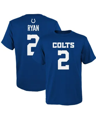 Big Boys Matt Ryan Royal Indianapolis Colts Mainliner Player Name and Number T-shirt