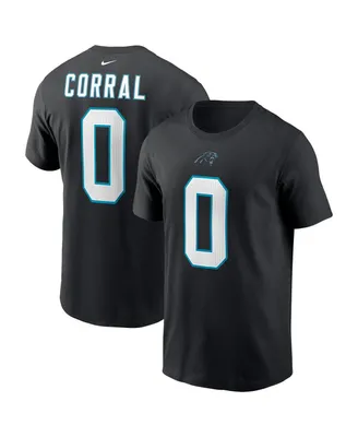 Men's Nike Matt Corral Black Carolina Panthers 2022 Nfl Draft Pick Player Name & Number T-shirt