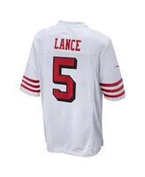 Men's Nike Trey Lance White San Francisco 49ers Alternate Game Jersey