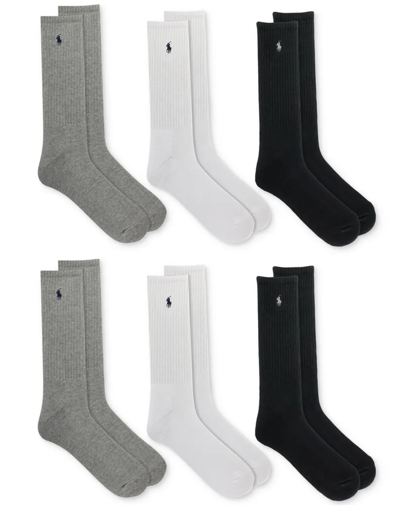 Polo Ralph Lauren Men's 6-Pk. Performance Sport Crew Socks