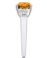 Macy's Citrine (2 ct. t.w.) and Diamond (1/3 Ring 14K Gold