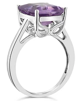 Macy's Amethyst (3-1/7 ct. t.w.) Ring 14K White Gold