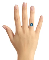 Macy's London Topaz (4-1/4 ct. t.w.) Ring 14K White Gold