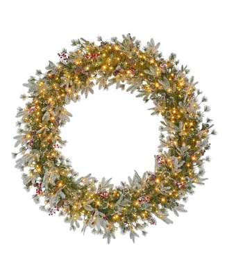 Puleo Pre-Lit Glittery Wreath